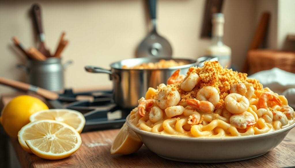 seafood mac and cheese